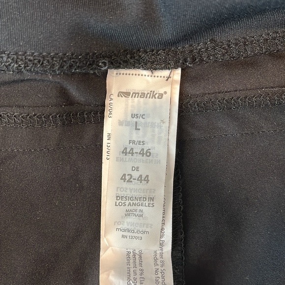 Marika Running Shorts Black Size Large - Picture 2 of 6